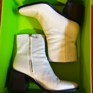 Sam Edelman Ivory (White) Leather Boots